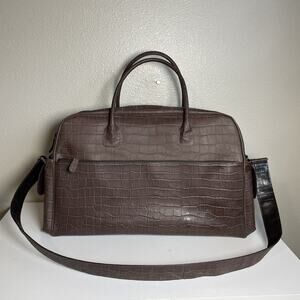 Preston & York Leather Bag Travel Duffle Gym Luggage Overnight Weekend 19”x10"